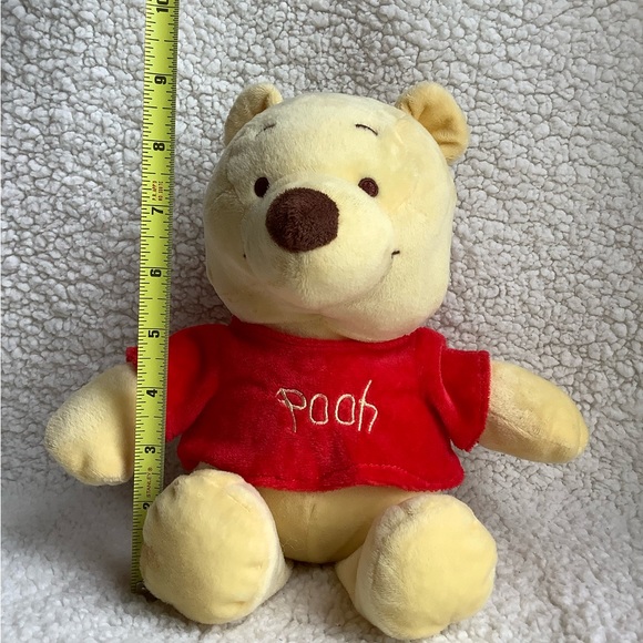 Disney Baby Winnie The Pooh Plush Crinkle Ears Rattle Embroidered Eyes Toy - Picture 2 of 6